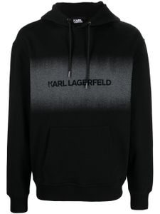 Karl Lagerfeld hoodie à logo imprimé - Noir