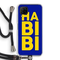 Habibi Blue: Huawei P40 Lite Transparant Hoesje met koord