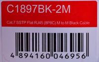 UNITEK KABEL RJ-45, 2m, C1897BK-2M