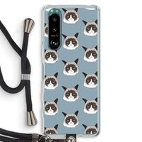 It's a Purrr Case: Sony Xperia 5 III Transparant Hoesje met koord