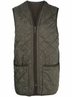 Barbour gilet matelassé à poches à rabat - Vert