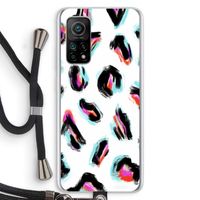 Cheetah color: Xiaomi Mi 10T 5G Transparant Hoesje met koord