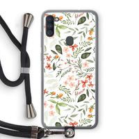 Sweet little flowers: Samsung Galaxy A11 Transparant Hoesje met koord