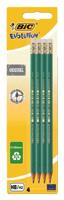 Potlood bic evolution ecolutions hb met gumtop | 25 stuks