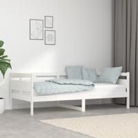 Slaapbank massief grenenhout wit 90x190 cm