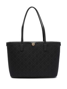 Tory Burch petit sac à main à plaque T Monogram - Noir