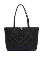 Tory Burch petit sac à main à plaque T Monogram - Noir - thumbnail