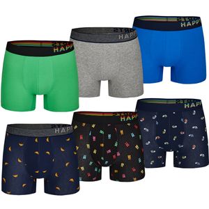 Happy Shorts Happy Shorts Boxershorts Heren Multipack 6P SET#6 Prints
