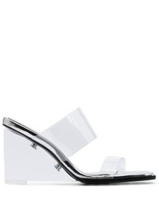 Alexander McQueen mules Shard à effet de transparence - Tons neutres