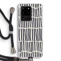 Moroccan stripes: Samsung Galaxy S20 Ultra Transparant Hoesje met koord