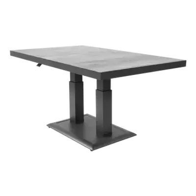 Loungetafel buiten tuin verstelbaar Prato 2.0 Negro 140x85cm Lesli Living