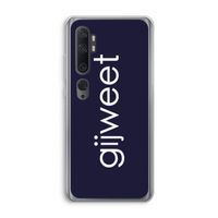 Gijweet: Xiaomi Mi Note 10 Transparant Hoesje