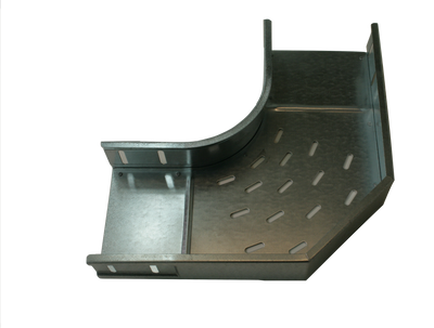 Bochtstuk 90gr 150mm gegalvaniseerd voor metalen kabelgoot 150mm