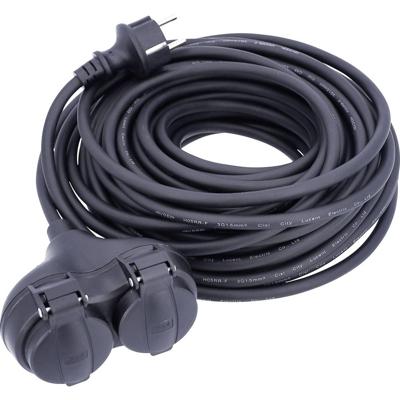 AS Schwabe 60661 Stopcontactsplitter Zwart