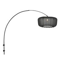 Steinhauer Zwarte wandlampVela Lino met zwarte kap Ø60cm - 4410ZW