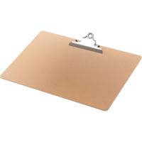 Q-CONNECT klemplaat, hardboard karton, ft A3, liggend, bruin