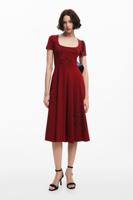 Vlinder midi-jurk - RED - S