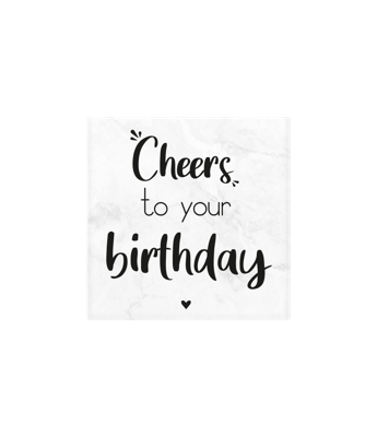 Marmeren onderzetter birthday