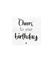 Marmeren onderzetter birthday