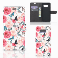 Samsung Galaxy S8 Plus Hoesje Butterfly Roses - thumbnail