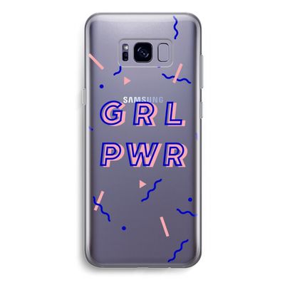GRL PWR: Samsung Galaxy S8 Plus Transparant Hoesje