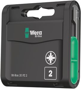 Wera Bit-Box 20 PZ 2, 20-delig - 1 stuk(s) - 05057760001