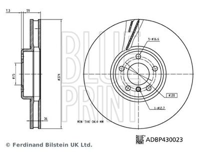 Remschijf ADBP430023