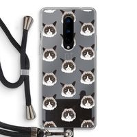 It's a Purrr Case: OnePlus 8 Transparant Hoesje met koord