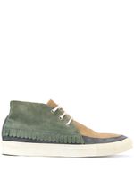 Comme Des Garçons Pre-Owned desert boots colour block - Vert - thumbnail