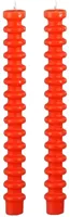 Mica Decorations dinerkaars ribbel 25cm rood