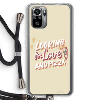 Pizza is the answer: Xiaomi Redmi Note 10S Transparant Hoesje met koord