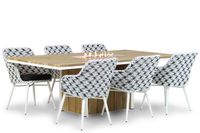 Lifestyle Crossway/Seaside 220 cm dining tuinset 7-delig