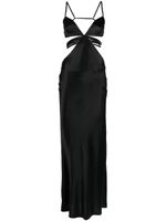 Retrofete robe longue Selma - Noir