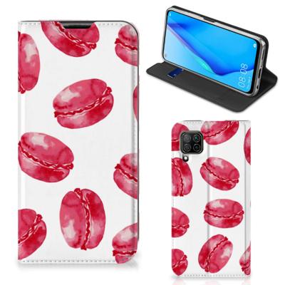 Huawei P40 Lite | Flip Style Cover | Pink Macarons