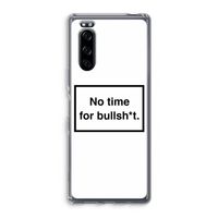 No time: Sony Xperia 5 Transparant Hoesje