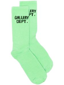 GALLERY DEPT. chaussettes à logo Clean en maille intarsia - Vert