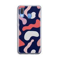 Memphis Shapes Pink: Samsung Galaxy A40 Transparant Hoesje