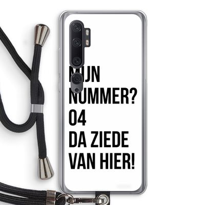 Da ziede van hier: Xiaomi Mi Note 10 Transparant Hoesje met koord