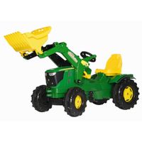 Rolly Toys rollyFarmtrac John Deere 6210R traptrekker met voorlader - thumbnail