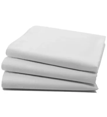 Heren Zakdoek wit, 12 stuks - Katoenen stoffen zakdoek