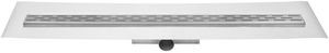 Easy Drain Compact FF 50 afvoergoot 6x80 cm zijuitlaat met afdichtingsdoek RVS