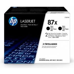 HP 87X originele high-capacity zwarte LaserJet tonercartridges, 2-pack