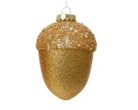 Kersthanger dennenappel 12.5 cm goud