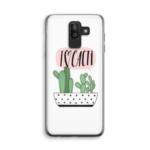 I love cacti: Samsung Galaxy J8 (2018) Transparant Hoesje