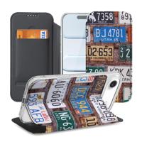 Book Wallet Case iPhone Air Kentekenplaten