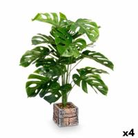 Plastic plant Ibergarden Plastic Magnesium 39 x 65 x 35 cm (4 Stuks)