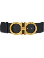 Ferragamo ceinture Donna Gancini en cuir - Noir