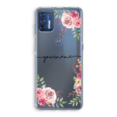 Rozen: Motorola Moto G9 Plus Transparant Hoesje