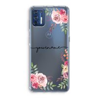 Rozen: Motorola Moto G9 Plus Transparant Hoesje