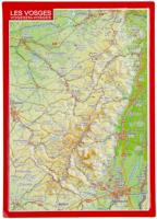 Ansichtkaart Vogezen met reliëf | GeoRelief